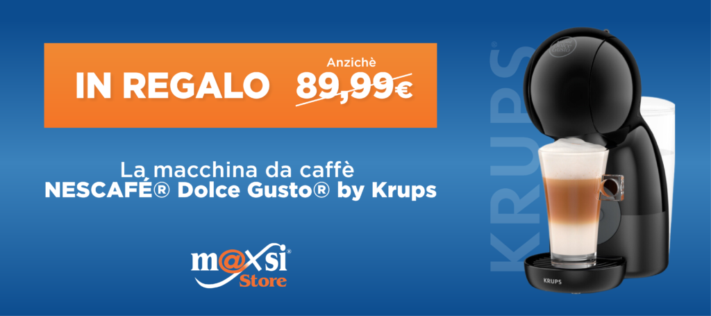 in regalo una macchina da caffè nescafé dolcegusto by krups